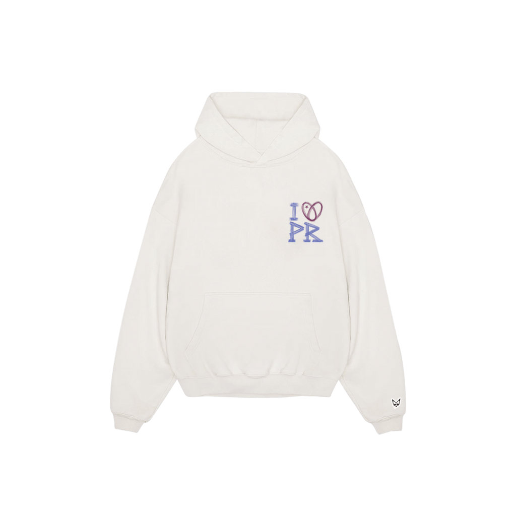 Rauw Alejandro Store Hoodie I <3 Rauw Hoodie Off White