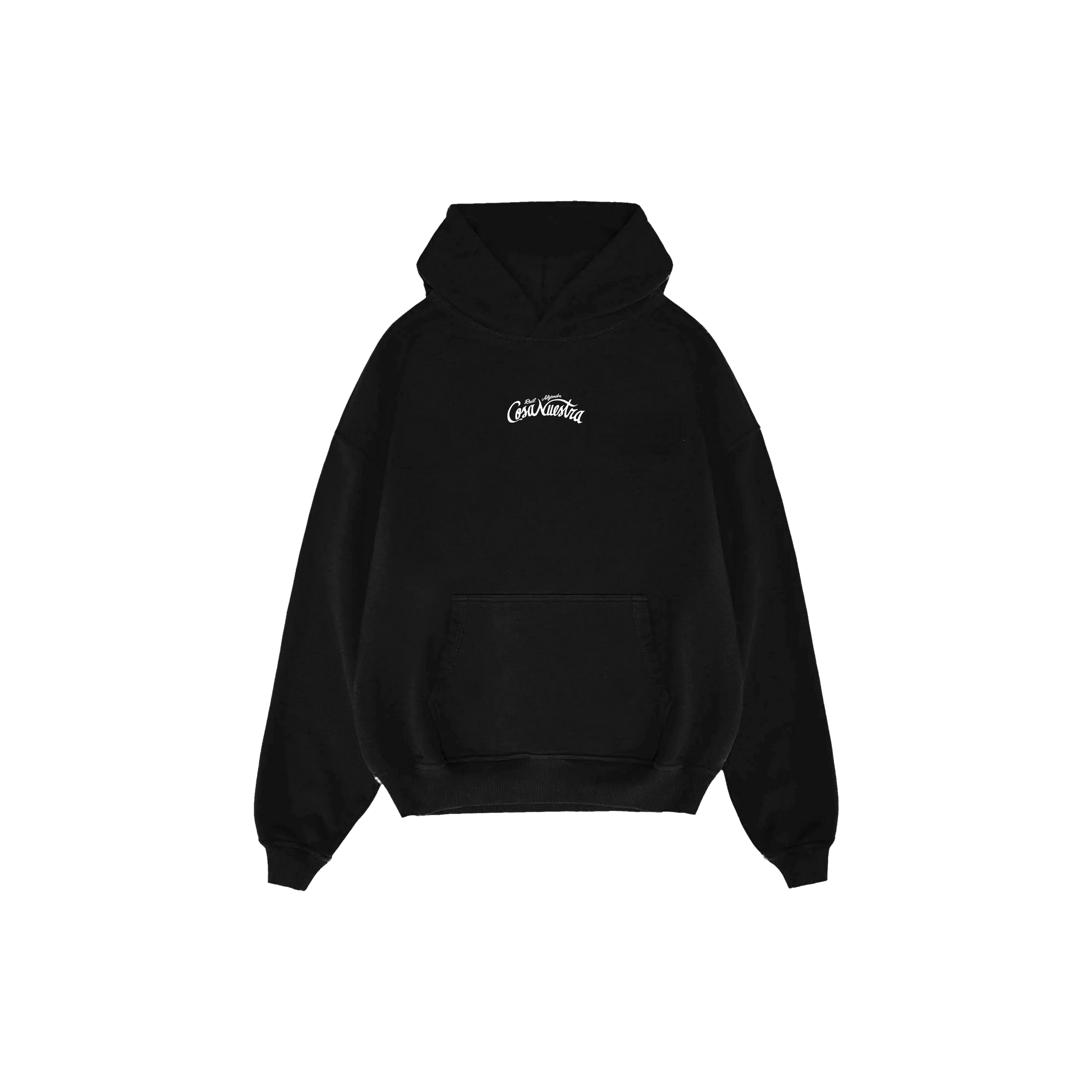 【Raucohouse】Mixed off-shoulder hooded sweatshirt Raucohouse